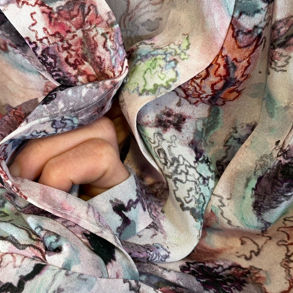 Iro Structured Print Long Sleeve 100% Viscose Blo… - image 3